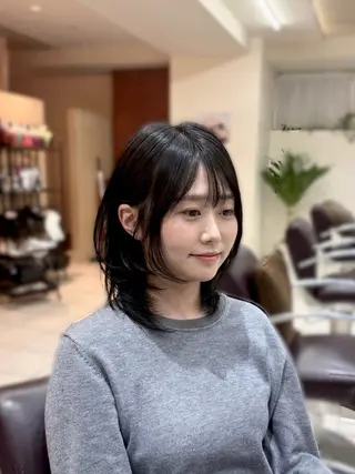 ミディアム カラー Clanc.所属・🫧カット¥0/ カノンClanc🫧のヘアスタイル