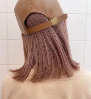 ミディアム カラー パーマ 💖美髪矯正💖 辻未侑のヘアスタイル