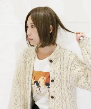 ミディアム カラー 斉藤 貴也のヘアスタイル