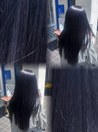 ロング カラー 井上 昴のヘアスタイル