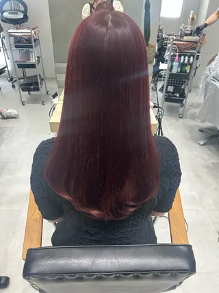 ロング 青山 遥香のヘアスタイル