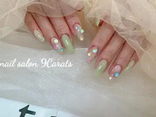 ネイル 💜ワンホンネイル ナインカラット💎のネイルデザイン