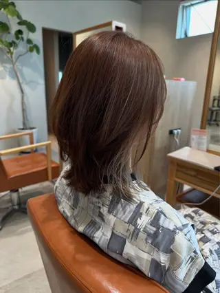 ミディアム カラー 永野真也 透明感カラー🪞のヘアスタイル