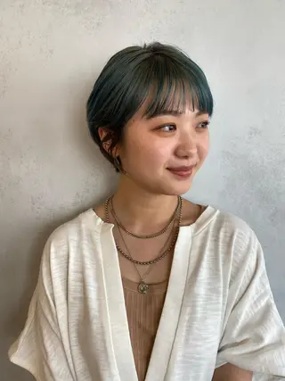 ショート ちばた/レイヤー 似合わせ/大阪中津のヘアスタイル
