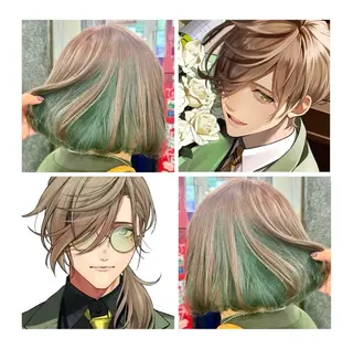 ショート カラー GARU-ガル-所属・TSUNO🦖 派手髪/オタク美容師のヘアスタイル