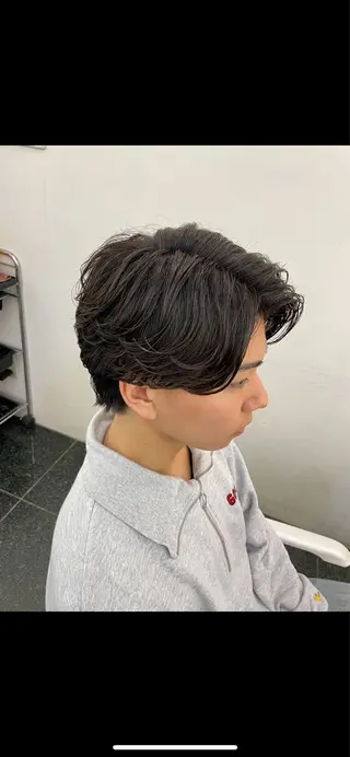 ショート パーマ メンズ 💇🏻‍♂️パーマ ニキ✨本田龍斗のヘアスタイル
