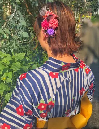 ショート ヘアアレンジ SNSで大バズり‼️ 欧米風ヘア大ヒット中のヘアスタイル