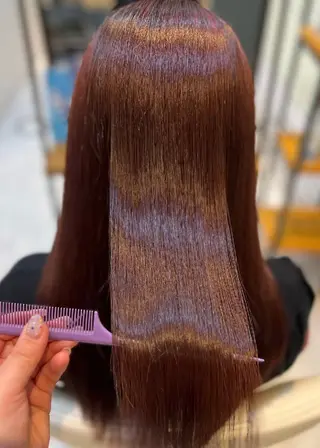 ロング カラー 髪質改善トリートメントループス大倉山店所属・けい もえこのヘアスタイル