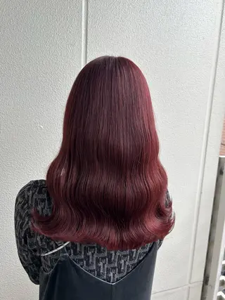 ミディアム カラー ヘアアレンジ 《暖色/韓国hair 》🇰🇷桑原ユキネのヘアスタイル