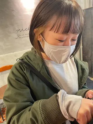 ミディアム さの あやねのヘアスタイル