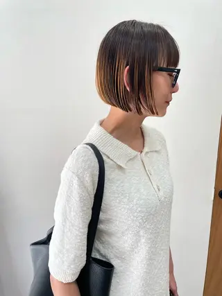 ミディアム カラー パーマ ヘアアレンジ メンズ tatsumi/ボブ ウルフ/レイヤーのヘアスタイル