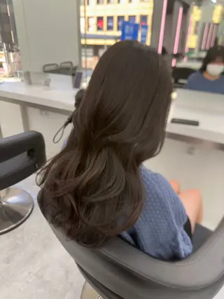 ロング カラー パーマ ヘアアレンジ メンズ キッズ ♥️韓国ヘア レイヤー♥️ゆりのヘアスタイル