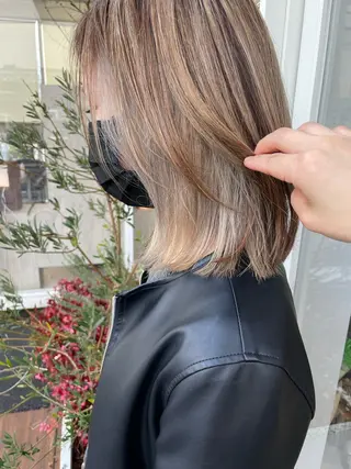 ミディアム カラー 鶴岡で縮毛矯正なら お任せ！ハヤシナオミのヘアスタイル