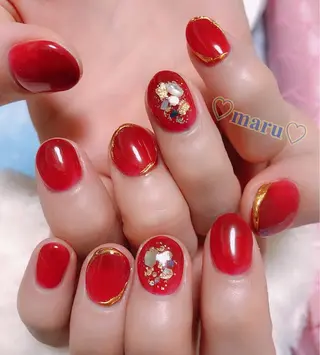 ネイル まるみ ♡のネイルデザイン