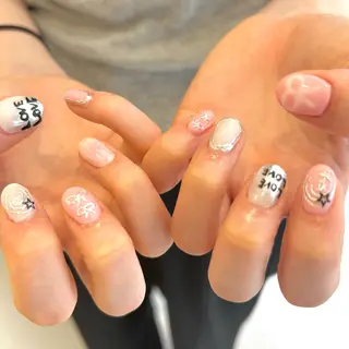 ネイル 🫧飛山琉桜/二条 ネイルアート/束感のマツエク・マツパデザイン