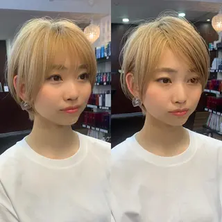 ショート 縮毛矯正/ショート/ レイヤー/畑中正敏のヘアスタイル