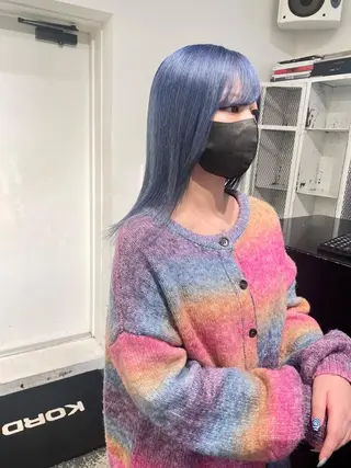 セミロング カラー パーマ ヘアアレンジ メンズ キッズ ネイル マツエク・マツパ アイブロウ 艶ハイトーン/ヘア アレンジAYAKAのヘアスタイル