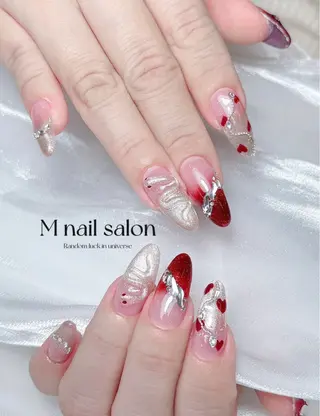 ネイル M🌷nail 長さだし専門店のネイルデザイン