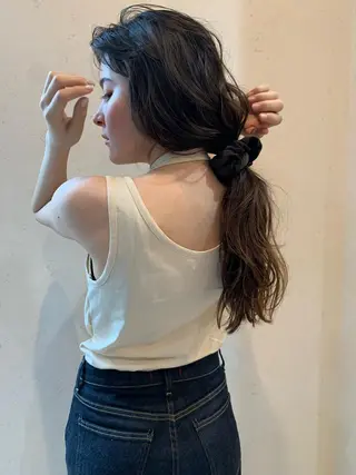 ロング 落合希 Olivebeigeのヘアスタイル