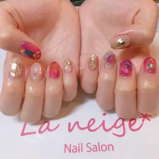 ネイル La neige* yuki 🥯🍑のネイルデザイン