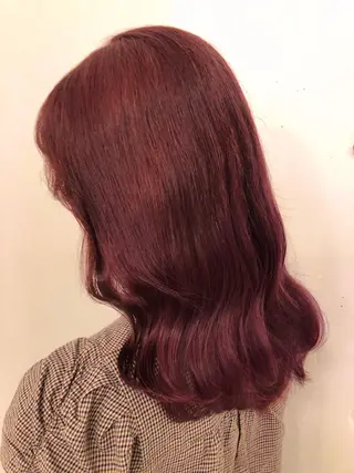 セミロング カラー Of hair 宮崎台店所属・Ofhair 柴田咲喜のエステ・リラクイメージ