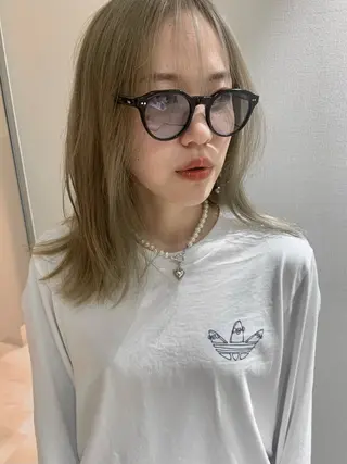 ミディアム 名駅/大人可愛い /艶髪/流音のヘアスタイル