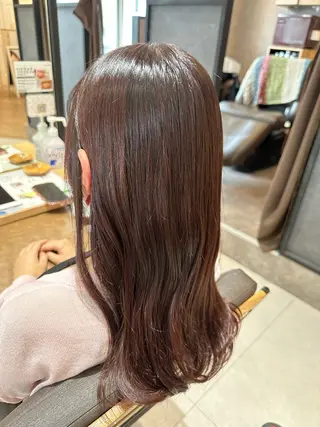 ロング カラー 🍜のばた 🍜のヘアスタイル