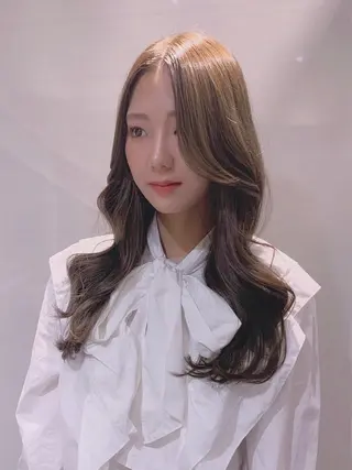 ロング カラー ヘアアレンジ As hair所属・柔らか垢抜けｶﾗｰと ｶｯﾄ🫧ASUKAのヘアスタイル