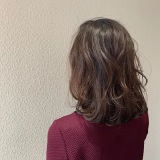 ミディアム カラー パーマ terra✂️川嶋 大輔のヘアスタイル