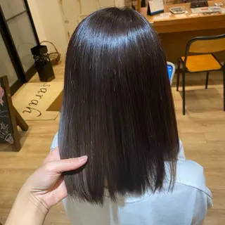 セミロング 🪞艶カラー/ボブ/ 矯正/高橋亜実🪞のヘアスタイル