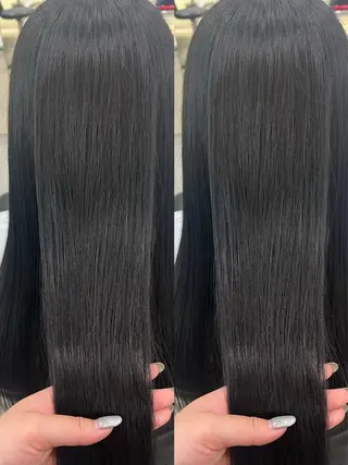 カラー 🎀韓国風レイヤー/ 切りっぱなしボブ🎀のヘアスタイル