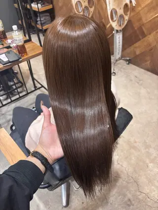 ロング カラー Lolonois三国店所属・新村 小夏のヘアスタイル