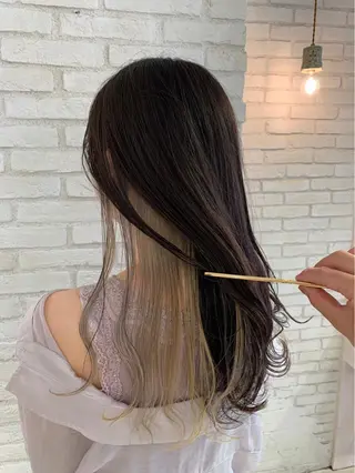 ロング カラー 韓国ヘア/艶カラー /田中悠佑のヘアスタイル