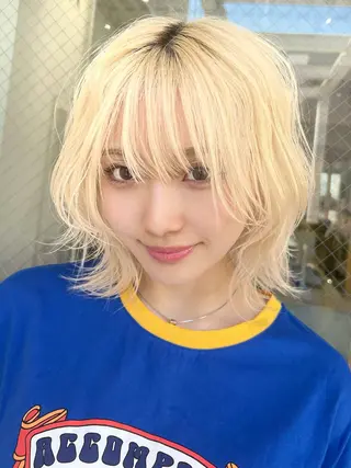 ミディアム カラー ⟡ボブ⟡レイヤー⟡ MINX岩下愛翔のヘアスタイル