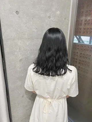 ミディアム パーマ ボブパーマコテ巻き風 パーマNo1深江秀平のヘアスタイル