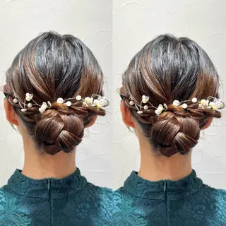 セミロング ヘアアレンジ ヘアメ🎀推しカラー 🥣横浜/しほ🧸のその他イメージ