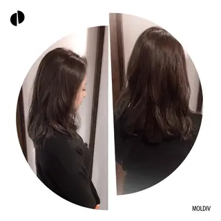 セミロング カラー ✨縮毛矯正✨髪質改善 ナカシマ ユミのヘアスタイル