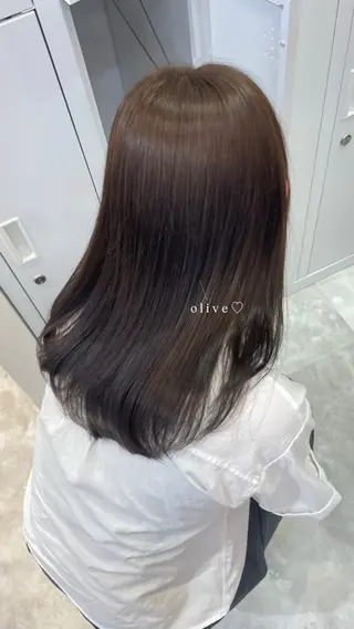 セミロング カラー 垢抜け似合わせカラー /梅田 /ayanaのヘアスタイル