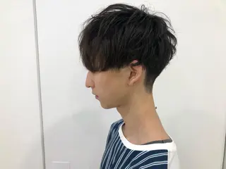パーマ メンズ BABY 艶髪暗髪ヘア💖達人のヘアスタイル