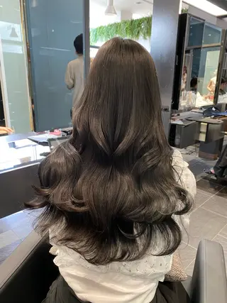 ロング 銀座/前髪顔まわり/ 透明感カラー/danのヘアスタイル