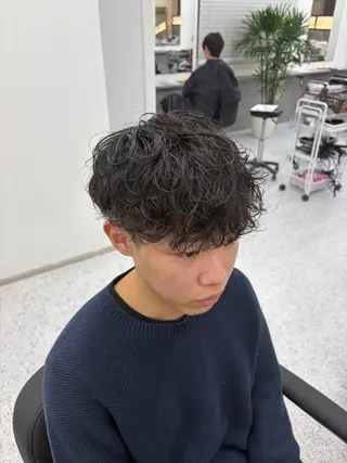 パーマ メンズ 笹江 瑞穂のヘアスタイル