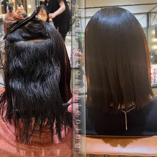 ミディアム 髪質改善ストレート Kantaのヘアスタイル