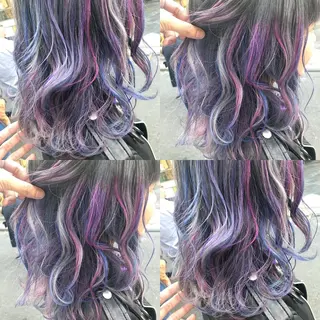 セミロング カラー 原宿サロン代表 デザインカラー伊藤卓のヘアスタイル