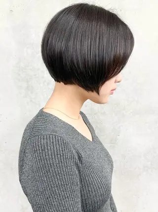 ショート 小顔ボブ/お悩み解決 /ボブパーマ/とういのヘアスタイル