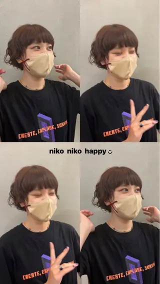 ショート 艶髪に✧ / 透明感 カラー / 冨成のヘアスタイル