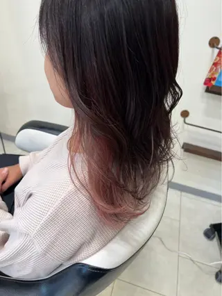 セミロング カラー stella 新長田所属・小段 颯のヘアスタイル