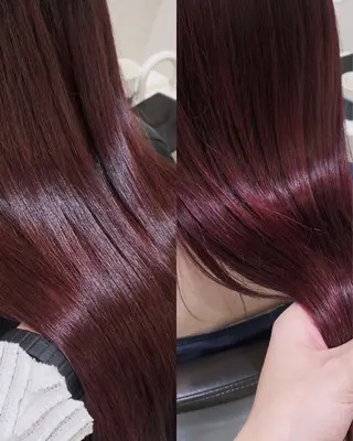 ロング カラー 💖大人韓国ヘア💖 韓国艶カラー【銀座】のヘアスタイル