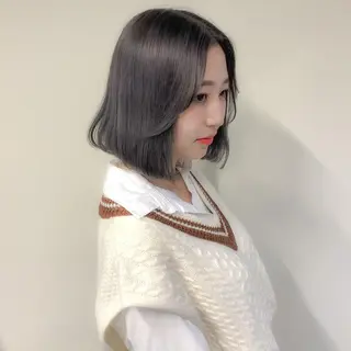 ミディアム カラー 💗💗韓国レイヤー yu-ki💗💗のヘアスタイル