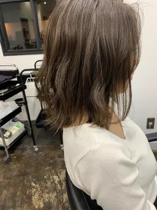 ミディアム カラー メンズパーマ メンズ特化ryoのヘアスタイル