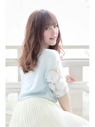 ミディアム カラー パーマ ヘアアレンジ メンズ キッズ ネイル マツエク・マツパ 透明感カラー💖 Stylist佐藤澪のマツエク・マツパデザイン